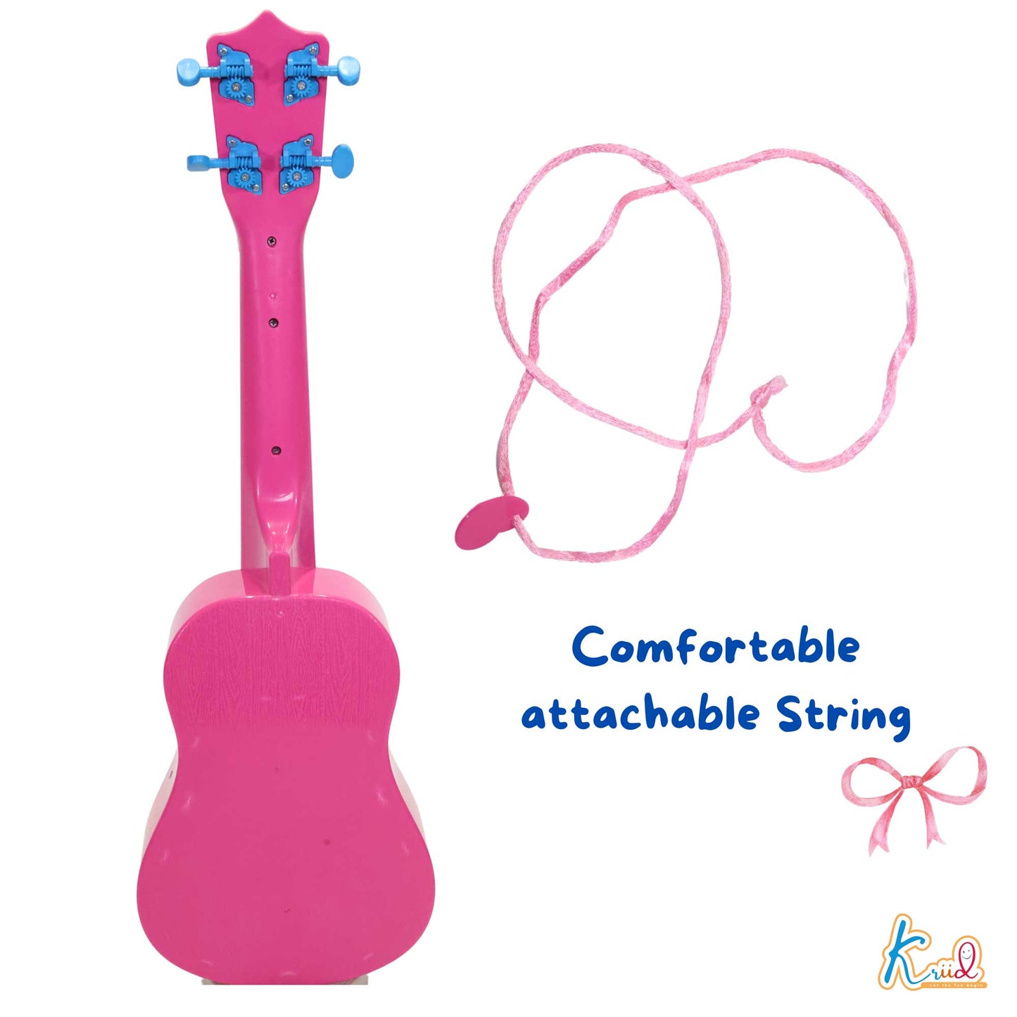 Kriiddaank Guitar(Big)-BarbieThemeByMattelBarbie Guitar for KidsBarbie Toy Guitar with SoundInteractive Barbie GuitarBarbie Birthday PresentBarbie Musical Instrument