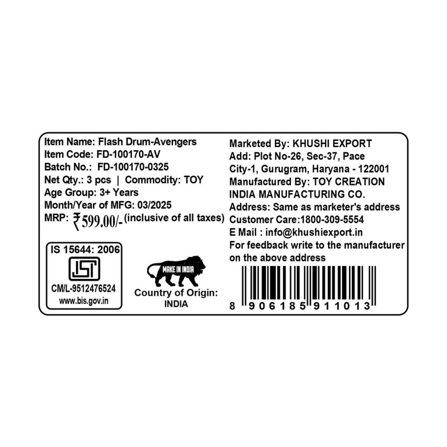 Kriiddaank Flash Drum AvengersFlash Drum Avengers toyFlash Drum musical toy for young childrenAvengers drum toy for toddlersDrum with sticksAction drum toys