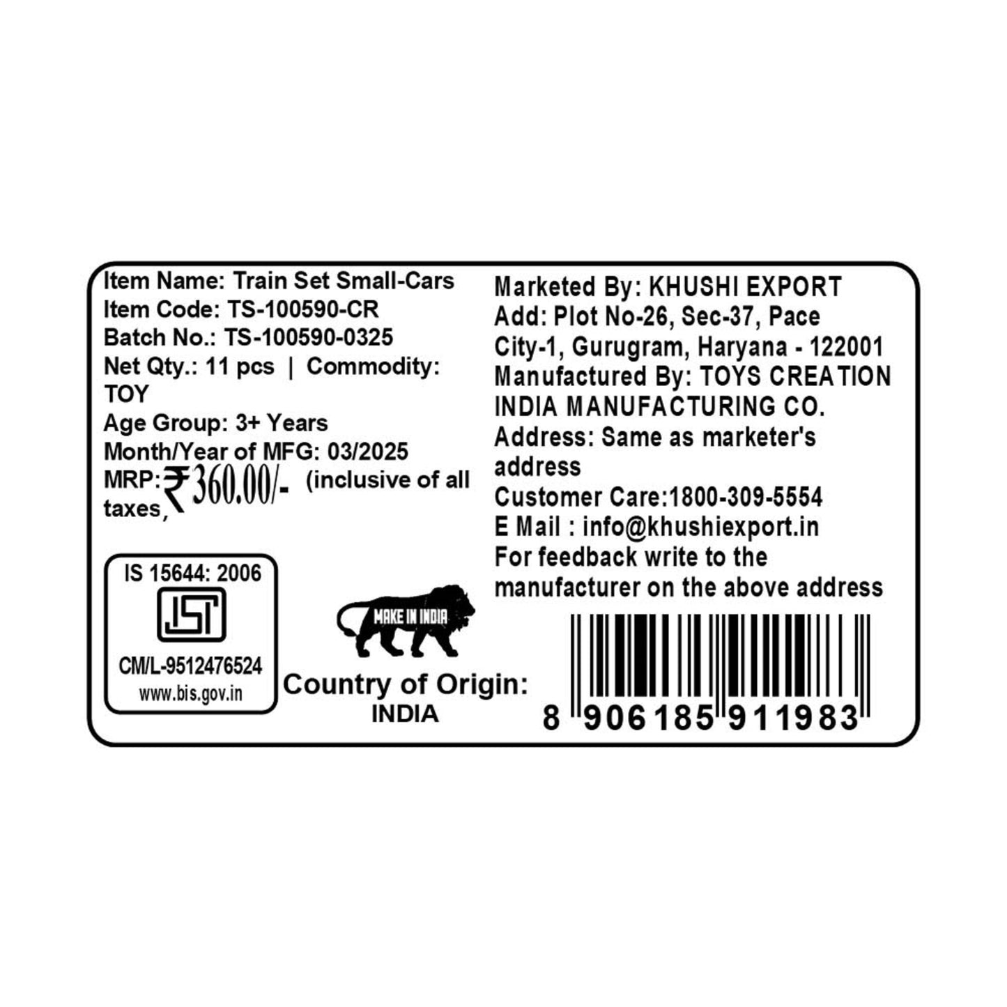 Kriiddaank TrainSetSmall-CarsByDisneyPixar Cars Train Set for Boys & GirlsBattery-Powered Disney Cars Train SetBest Toy Train Set for Cars MovieMiniature Toy Train with McQueen & FriendsCollectible Lightning McQueen Train Set