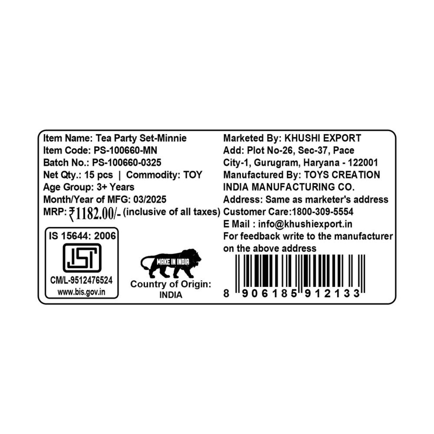 Kriiddaank TeaPartySet-MinnieThemePS-100660ByDisneyDisney Minnie Pretend Play Tea SetBirthday Gift for KidsDisney Role-Playing Tea Set for GirlsBattery-Operated Minnie Tea SetCute Minnie Mouse Tea Time Playset