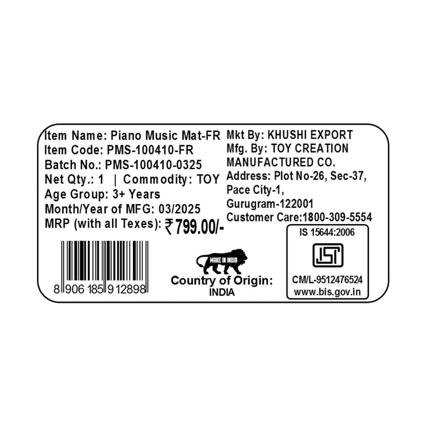 Kriiddaank PianoMusicMat-FrozenThemeByDisneyStep-On Sound Piano MatDisney Frozen Interactive Music MatElsa & Anna Piano Play MatMagical Frozen Sound Mat for GirlsRhythmic Play Mat for Kids