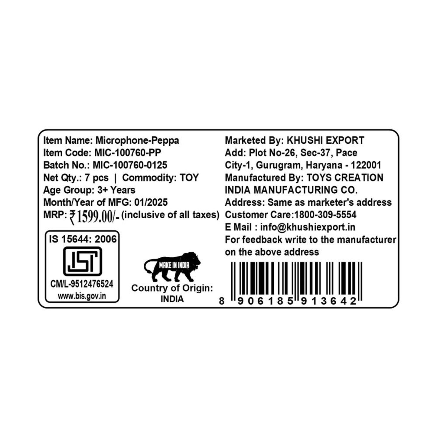 Kriiddaank Microphone-PeppaPigThemeByHasbroPeppa Pig Singing & Performance MicPeppa Pig Wireless Karaoke MicPeppa Pig Light-Up MicrophoneBest Peppa Pig Toy 2025Fun Peppa Pig Music Play Set