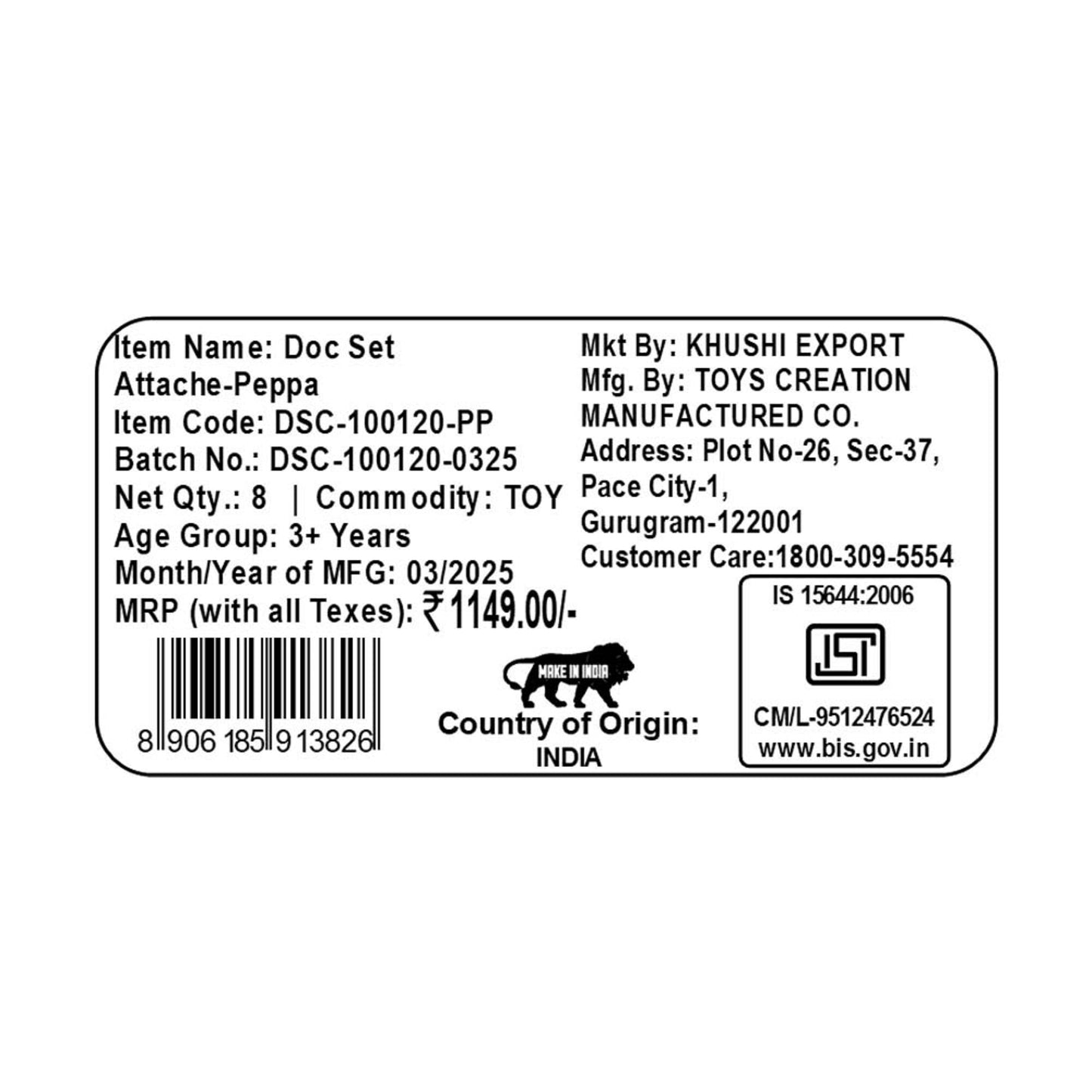 Kriiddaank DrSetAttache-PeppaPigThemeByHasbroPeppa Pig Stethoscope & Doctor KitPeppa Pig Doctor Set for KidsPeppa Pig Doctor Role Play SetPeppa Pig Medical Case for ToddlersPeppa Pig Role Play Doctor Toy