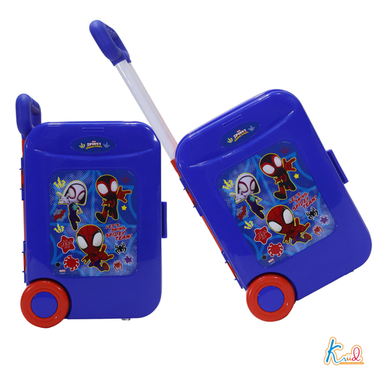 Kriiddaank TrolleyDoctorSet-SpidermanThemeByMarvelChildren's Medical Equipment ToyDoctor Play Set for Boys & GirlsDoctor Kit with Spidey-Inspired DesignWeb-Slinger Themed Doctor PlaysetHeroic Spiderman Medical Playset