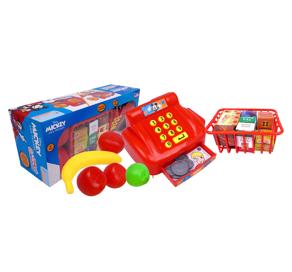 Kriiddaank  Cash Register MickeyMickey Mouse play money and card setMickey Mouse playset with accessoriesMickey Mouse toy money and credit cardDisney cash register toyMickey toy register with lights & sounds