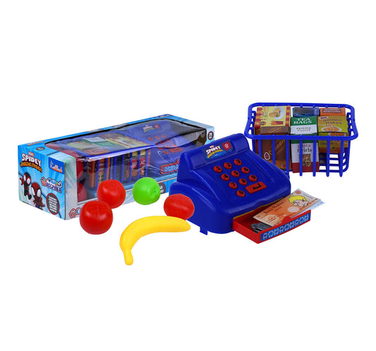 Kriiddaank CashRegister-SpidermanThemeCR-100700ByMarvelMarvel Spider-Man Toy Cash RegisterKriiddaank Kids Cash Register ToySpider-Man Cashier Toy with AccessoriesSpider-Man Cash Register Set for Boys & GirlsSpider-Man Cashier Toy with Accessories