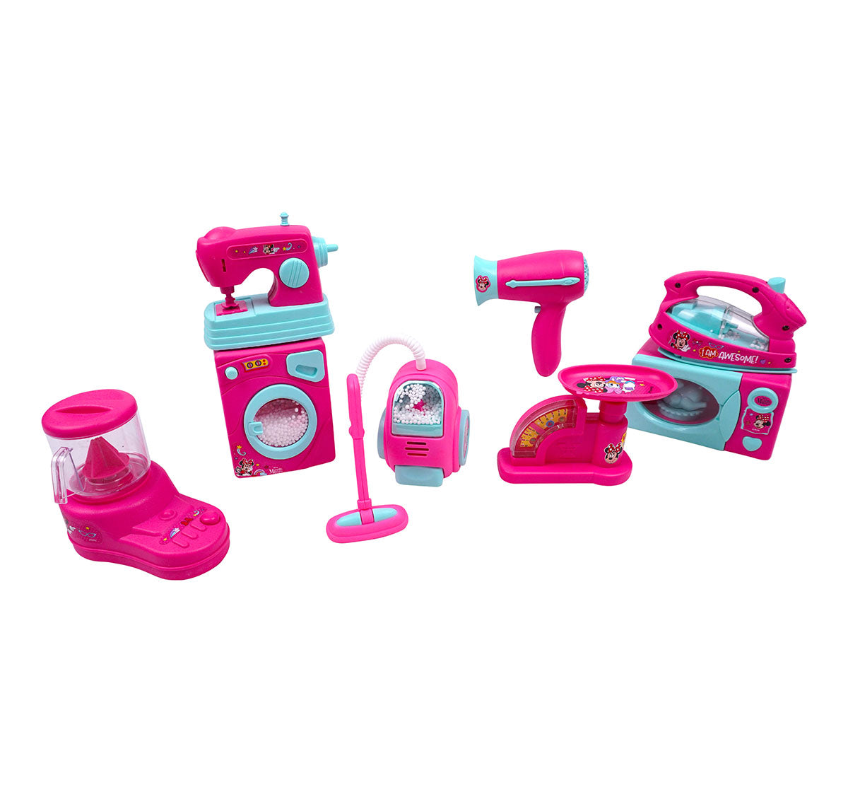 Kriiddaank  Mini Household 8 pcs MinnieHousehold Set Kriiddaank DisneyMinnie AccessoriesDisneyMinnie Home EssentialsRole Play Household Set8pc Household Set Minnie