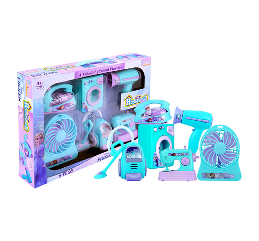 Kriiddaank HouseholdSet(6pc)-FrozenThemeHHS-100330ByDisneyFrozen Theme 6-Piece SetFrozen Home Play Set for KidsFrozen Role Play Household SetFrozen Household Toy CollectionFrozen Play Home Set