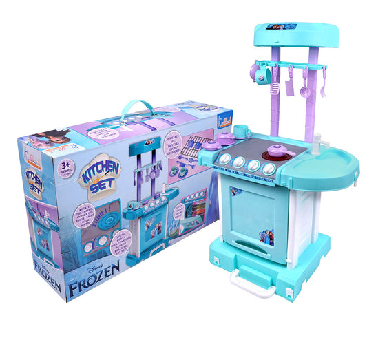 Kriiddaank KitchenSet-FrozenThemeKS-100250ByDisneyFrozen-themed play kitchen setFrozen Disney kitchen toysThemed kids' kitchen toysKids kitchen setDisney Frozen cooking set