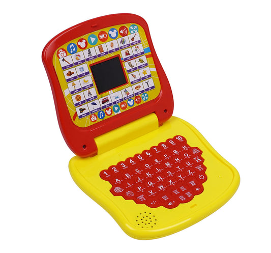 Kriiddaank  Educational Laptop-LTS MickeyFun Mickey Mouse learning laptopMickey Mouse interactive toy for learningDisney Junior Mickey Mouse learning toyDisney Mickey Mouse kids laptopMickey Mouse laptop for 3+ year-olds