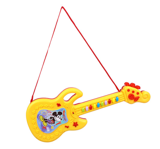 Kriiddaank MusicalGuitar-MickeyThemeMG-100640ByDisneyToddler-Friendly Musical GuitarMickey Mouse Sing-Along GuitarElectronic Musical Guitar for ToddlersDisney Junior Music Toy for KidsMickey Theme Guitar for Kids