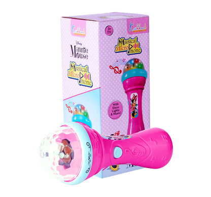 Kriiddaank MusicalMicrophone-MinnieThemeMM-100380ByDisneyDisney Minnie Singing MicMinnie Mouse Speaker & Mic ToyPink Minnie Karaoke MicrophoneBirthday Gift Minnie Mouse MicCute Minnie Mouse Singing Mic