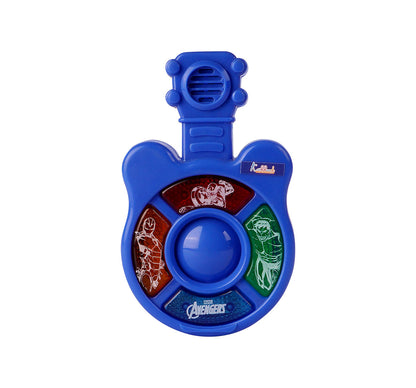 Kriiddaank MusicSet(Guitar)AvengersThemeMSG-100340ByMarvelKids Avengers Music Set GuitarMarvel Avengers Musical KitSuperhero Theme Guitar ToyMarvel Avengers Guitar SetMarvel Themed Kids Guitar