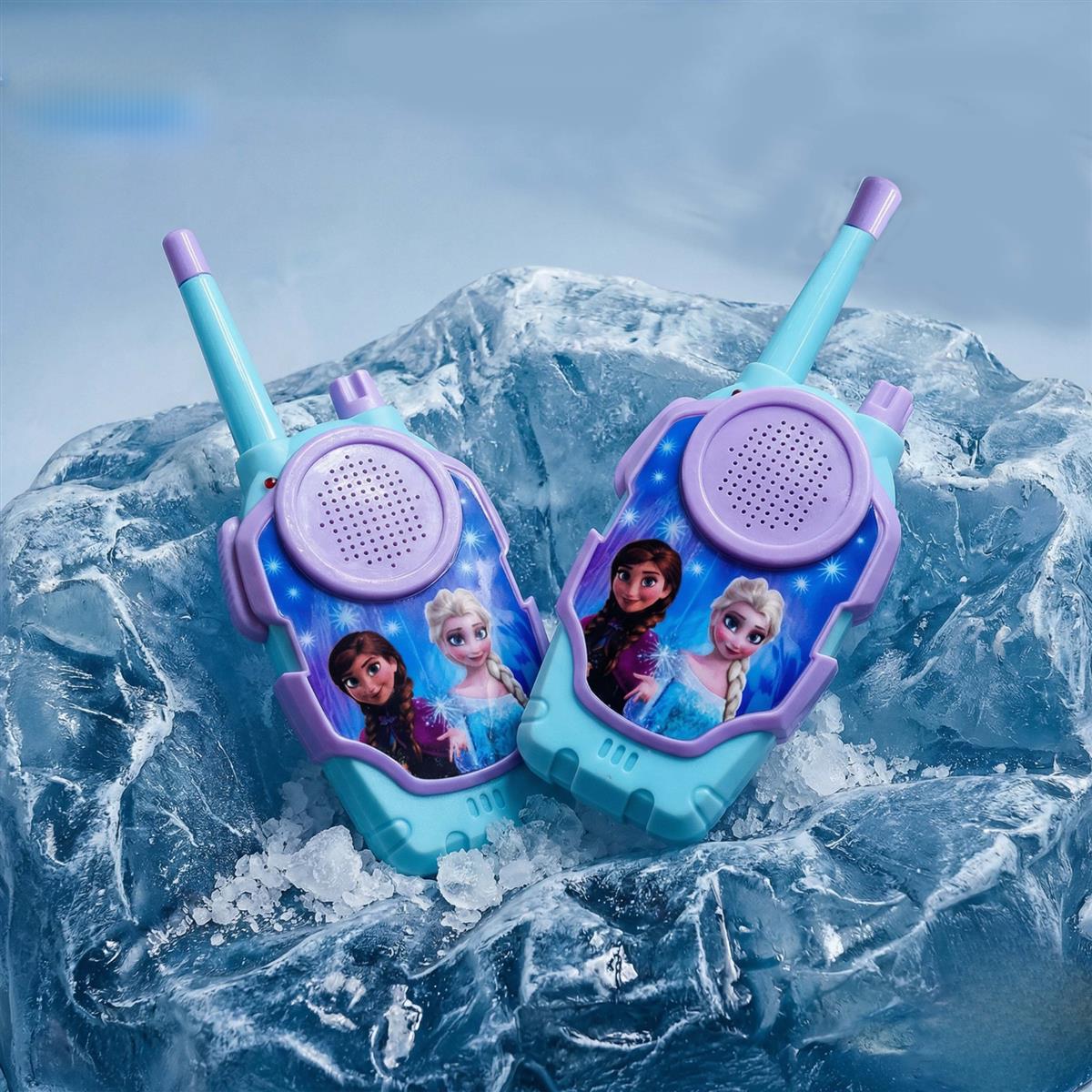 Frozen Walkie Talkie Set for Kids - 75m Range 2-Way Radio Toys for Boys & Girls Age 3+ - Turkish Blue Portable Communication Device for Camping & Hiking - 100% Non-Toxic & Child Safe (2 Pieces)