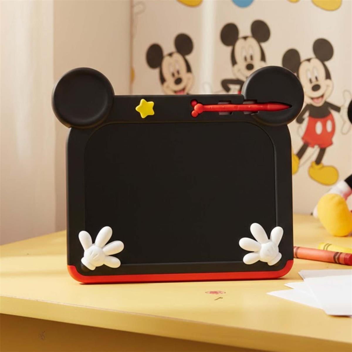 Kriiddaank Mickey Disney LCD Writing Magic Tablet 9 Inch, Electronic Drawing Pad for Kids, Toddler Travel Doodle Board, Preschool Early Education Toy, Birthday Gift for Boys & Girls 3-9 Years (Red)