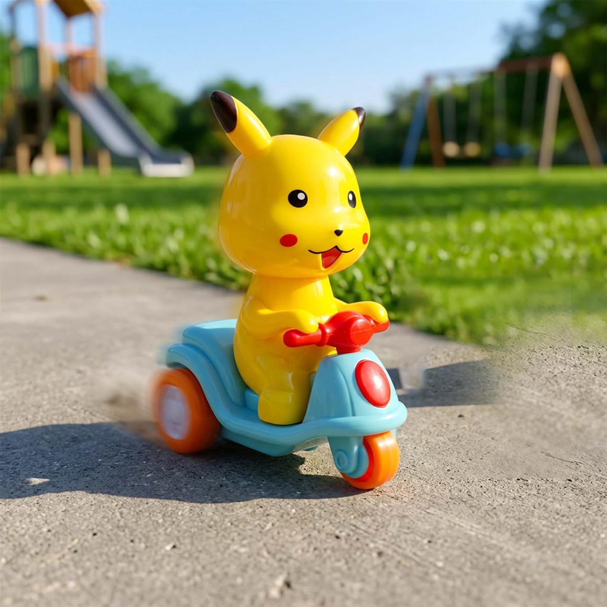Kriiddaank Push & Go Scooter Toy for Toddlers - Lightweight Manual Friction Powered Vehicle for Kids 3+ Years - Fun Educational Outdoor Activity & Motor Skills Development - Multicolor