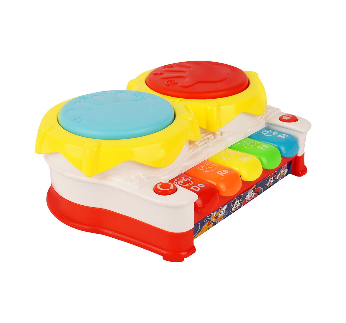 Kriiddaank  Piano Drum MickeyMini piano drum playset for toddlersInteractive drum and piano toy with lightsElectronic drum and piano keyboard toyKids’ piano drum musical toyMusical Toy