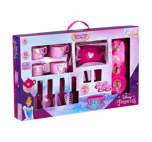 Kriiddaank TeaPartySet-PrincessThemePS-100660ByDisneyPrincess Tea Party Set for KidsBest Tea Party Set for ToddlersDisney Themed Tea Set for Role PlayTop Princess Tea Party Set for Little GirlsTea Set for Kids - Princess Dream Collection