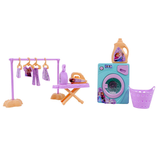 Kriiddaank WashingMachineset-FrozenThemeWMS-100610ByDisneyMagic Home Appliances for Pretend PlayInteractive Washing Machine Playset for ToddlersFrozen Themed Pretend Play Washing MachineDisney Frozen Role Play Set for ToddlersPretend Play Washing Machine