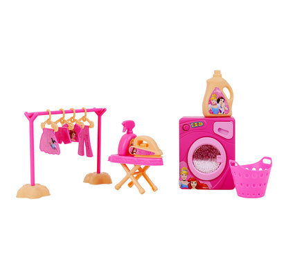 Kriiddaank WashingMachineset-PrincessThemeWMS-100610ByDisneyWashing Machine SetInteractive ToyMini Washing Machine ToyKids Cleaning ToyPretend Play Appliance