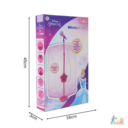 Kriiddaank Microphone-PrincessThemeByDisneyKids Singing MicrophonePortable Karaoke Mic for KidsKaraoke Set for KidsInteractive Microphone ToyMagical Princess Microphone