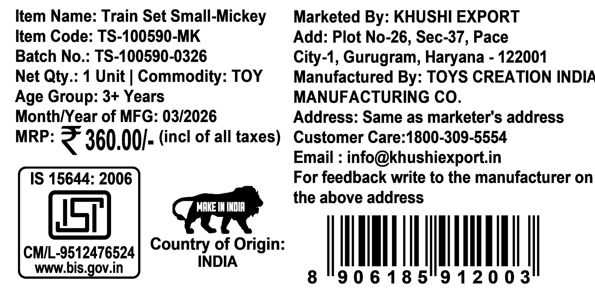 Kriiddaank Mickey Mouse Theme Train Set (11-Piece) - Battery Operated Classic Disney Train with Sound Effects for Kids 3+ - Educational Track Set Toy for Boys and Girls, Easy Assembly