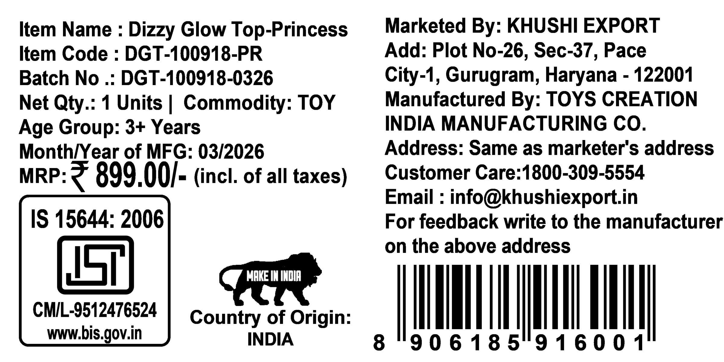 Princess Dizzy Glow Top - LED Light & Music Spinning Top Toy for Girls, Magic Princess Spinner with Musical Sound & 360 Degree Rotation, Musical Lattoo Birthday Gift for Kids 3+ Years