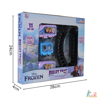 Kriiddaank TrainSetSmall-FrozenThemeByDisneyAnna & Elsa Mini Toy Train SetMiniature Toy Train with Elsa & OlafInteractive Frozen Train Playset for Girls & BoysElsa, Anna & Olaf Train Playset for KidsFrozen-Themed Toy Train for Toddlers
