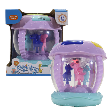 Kriiddaank RotatingDrumRotating Drum Toy for KidsInteractive Rotating Drum with Lights & SoundSpinning Drum Toy for BabiesColorful Rotating Drum with MusicBest Rotating Drum Toy for Kids