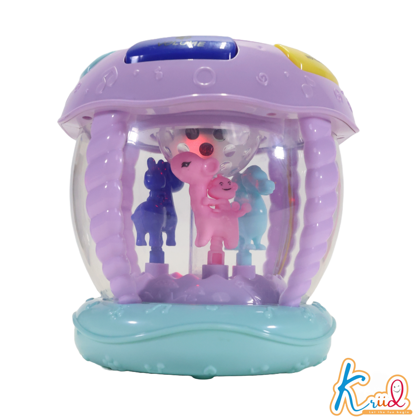 Kriiddaank RotatingDrumRotating Drum Toy for KidsInteractive Rotating Drum with Lights & SoundSpinning Drum Toy for BabiesColorful Rotating Drum with MusicBest Rotating Drum Toy for Kids