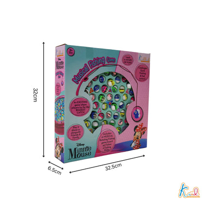 Kriiddaank  Musical Fishing Game B- MinnieElectronic Fishing Minnie ToyOcean Theme ToyElectronic Fishing ToyChildren’s GameInteractive Toy