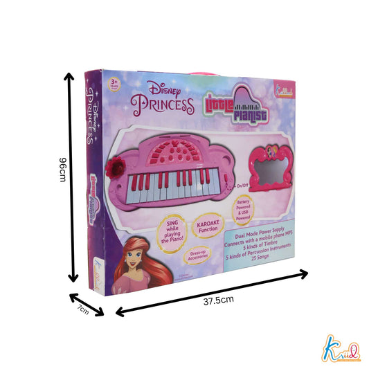 Kriiddaank  Little Pianist PrincessLittle Pianist piano for musical explorationKids’ Little Pianist musical toyPiano with Light & SoundPrincess Piano KeyboardInteractive piano toy