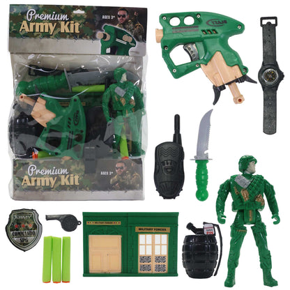Kriiddaank  Army Kit PolybagTactical Army KitMini Soldier Kit Military Adventure BagAction Army Polybag Mini Soldier Kit