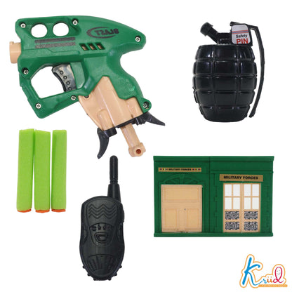 Kriiddaank  Army Kit PolybagTactical Army KitMini Soldier Kit Military Adventure BagAction Army Polybag Mini Soldier Kit