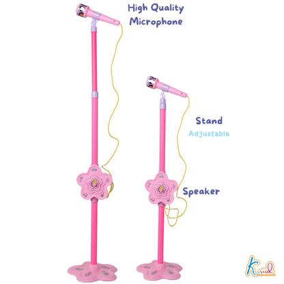 Kriiddaank Microphone-PrincessThemeByDisneyKids Singing MicrophonePortable Karaoke Mic for KidsKaraoke Set for KidsInteractive Microphone ToyMagical Princess Microphone