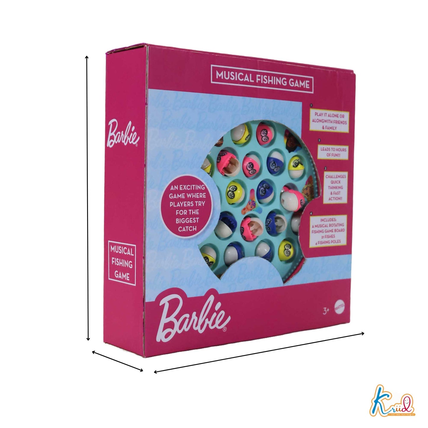 Kriiddaank  Musical Fishing Game- BarbieElectronic Fishing Toy barbieChildren’s GameInteractive ToyFun Learning ToyOcean Theme Toy