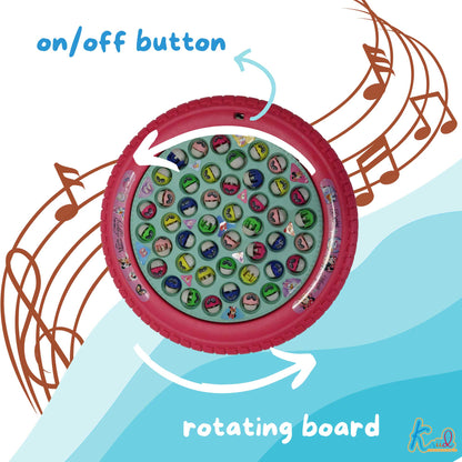 Kriiddaank  Musical Fishing Game B- MinnieElectronic Fishing Minnie ToyOcean Theme ToyElectronic Fishing ToyChildren’s GameInteractive Toy