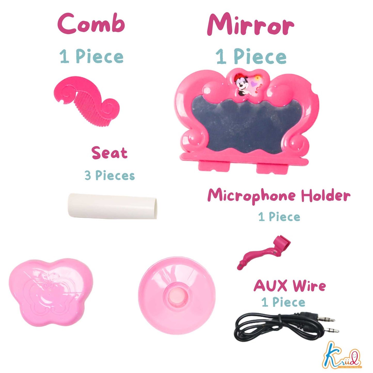 Kriiddaank  Little Pianist PrincessLittle Pianist piano for musical explorationKids’ Little Pianist musical toyPiano with Light & SoundPrincess Piano KeyboardInteractive piano toy