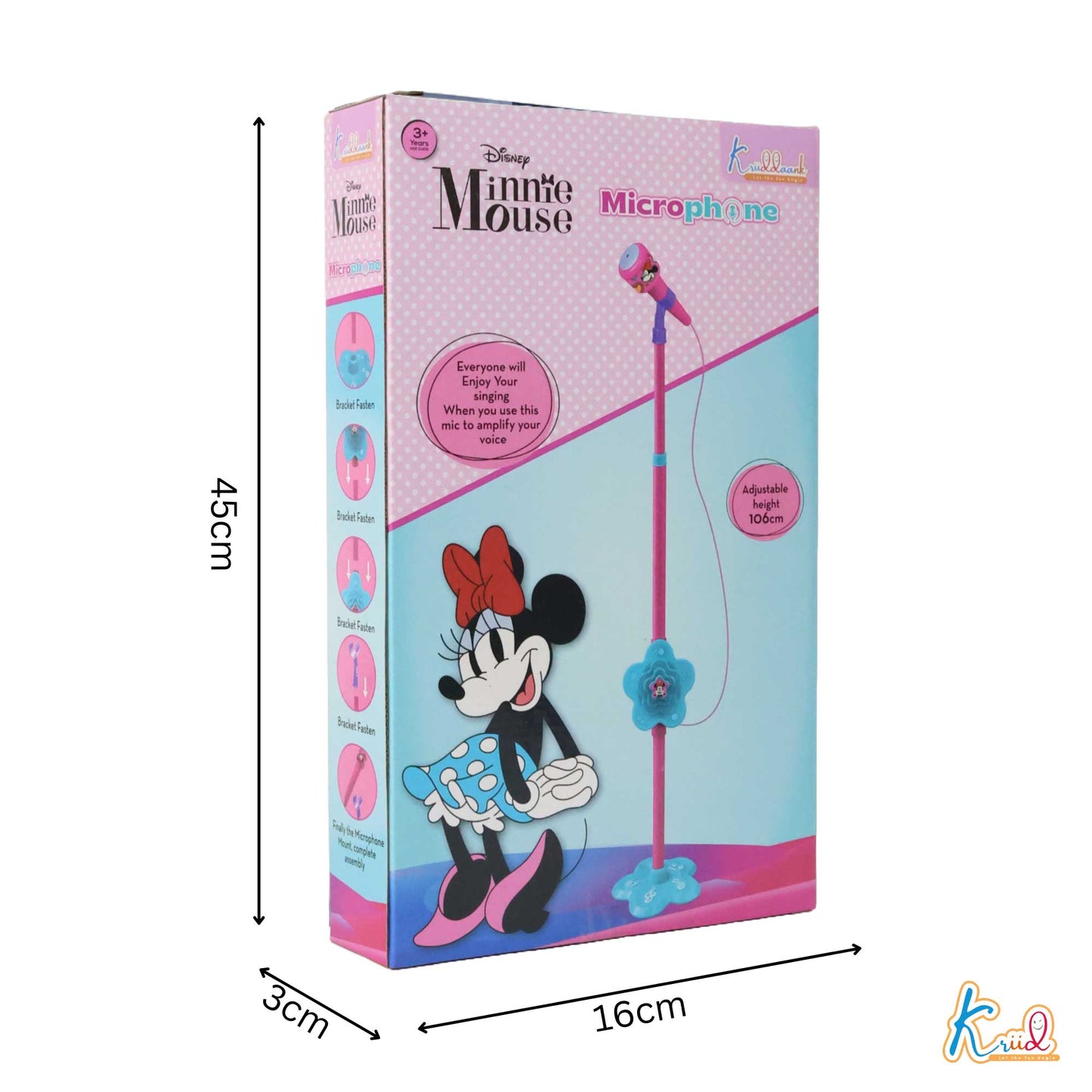 Kriiddaank  Microphone -MinnieKids Singing MicrophonePortable Karaoke Mic for KidsKaraoke Set for KidsInteractive Microphone ToyMagical Microphone