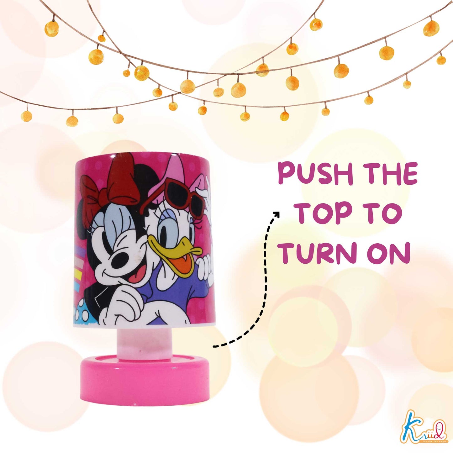 Kriiddaank  Lamp MinnieThemed Table LampMinnie Night LampKids Bedroom LampDisney Collectible LampKids Bedroom Lamp