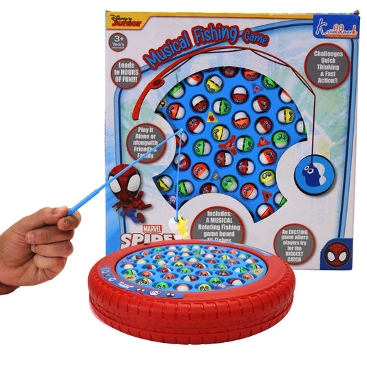 Kriiddaank MusicalFishingGame-B,SpidermanThemeFB-100370ByMarvelMarvel SpidermanSpiderman ThemeBattery Operated Fishing GameMarvel SpidermanFun Learning Toy