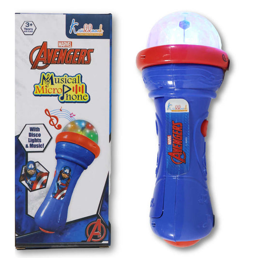 Kriiddaank MusicalMicrophone-AvengersThemeByMarvelAvengers Musical Performance ToyMarvel Singing & Music SetAvengers Karaoke MicrophoneAvengers Kids Microphone ToyMarvel Music Instrument for Kids