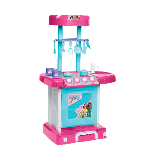 Kriiddaank KitchenSet-BarbieThemeByMattelBarbie Cooking Set for KidsBarbie Theme Cooking PlaysetBarbie Chef Play SetBarbie Kitchen Playset with AccessoriesInteractive Barbie Cooking Play Kit