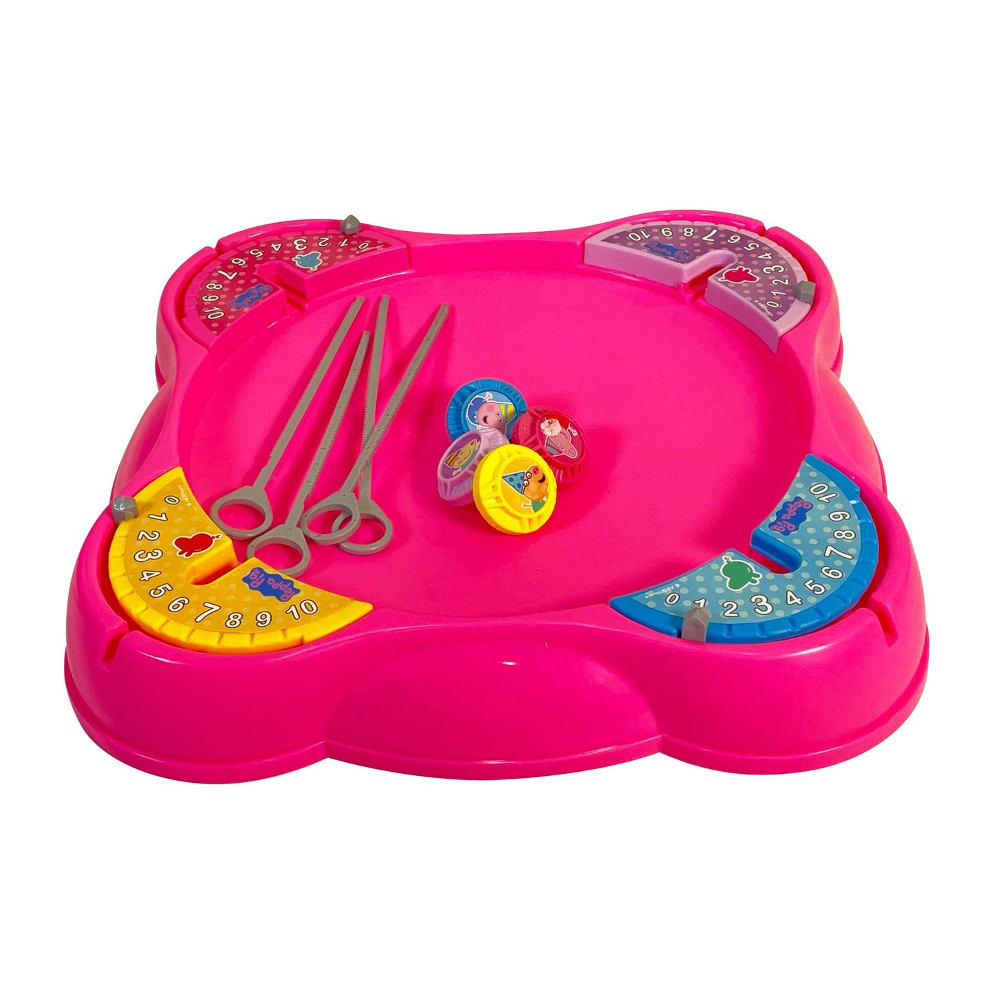 Kriiddaank TopBattel-PeppaPigThemeByHasbroFun Spinning Top Game for KidsPeppa Pig Battle Spinning TopsPeppa Pig Top Battle ToySpinning Battle Tops for Toddlers & PreschoolersPeppa Pig Themed Fun Toy for Kids