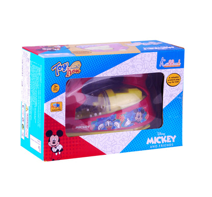 Kriiddaank Iron-MickeyThemeHIR-100200ByDisneyLight & Sound Iron Toy for KidsMickey Mouse Pretend Play IronInteractive Household Toy for ToddlersPretend Play Home Appliance ToyMickey Mouse Toy Iron with Lights & Music