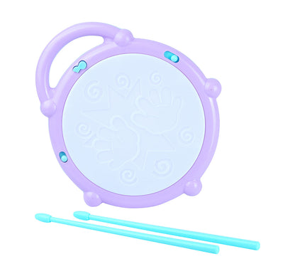Kriiddaank FlashDrum-FrozenThemeByDisneyFrozen Theme Drum ToyMusical Toy for KidsBattery Operated Drum ToyElsa and Anna Drum SetLight-Up Drum for Toddlers