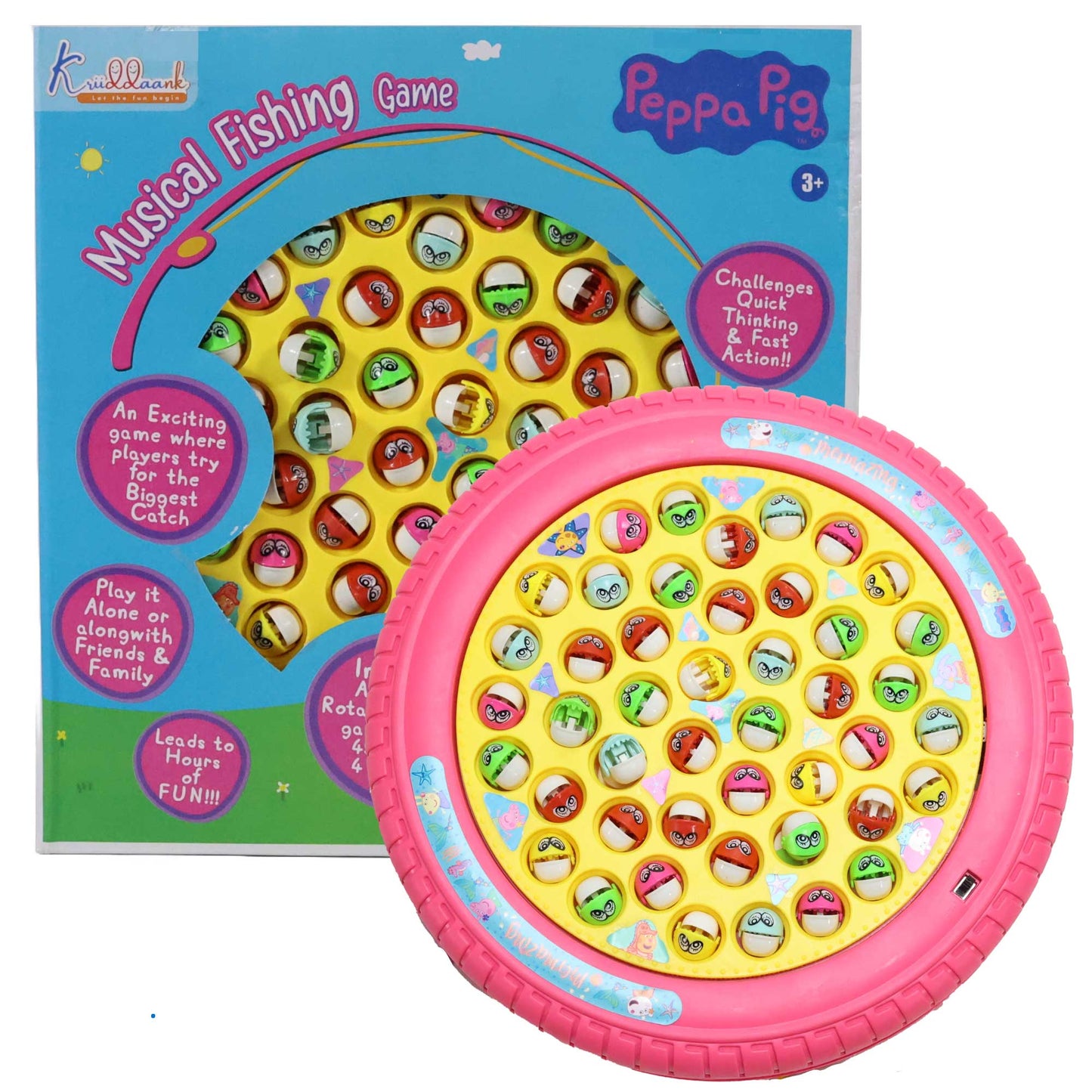 Kriiddaank  Musical Fishing Game B-PeppaPigThemeByHasbroPeppa Pig Fishing Playset for KidsSmall Fishing Game Peppa Pig ThemePeppa Pig-Themed Magnetic Fishing GameMini Fishing Game for Kids – Peppa Pig EditionPeppa Pig Fishing Board Game with Rotating Pond