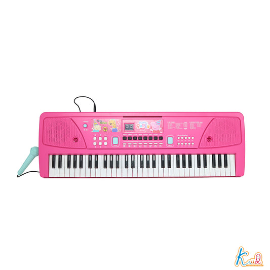 Kriiddaank Keyboard600-PeppaPigThemeByHasbroToy Keyboard with Peppa Pig ThemeKids Smart KeyboardPeppa Pig Sound Effects KeyboardPeppa Pig Birthday PresentPeppa Pig Toddler Keyboard