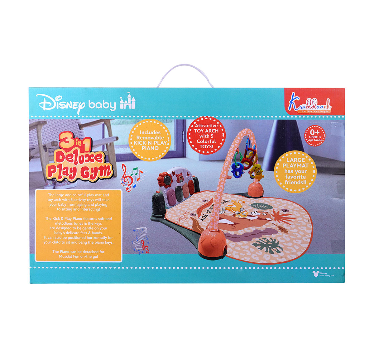 Kriiddaank BabyGym-LionKingThemeBG-100010ByDisneyLion King Infant Development GymBaby Tummy Time MatDisney Baby Play MatDisney Infant Play GymJungle Safari Baby Gym by Disney