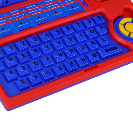 Kriiddaank EnglishLearningLaptop-Avengers-100750ByDisneyKids Learning Laptop ToyToddler Learning Laptop with GamesPortable Kids Learning ComputerPretend Play Laptop for ToddlersDisney Avengers Kids Laptop